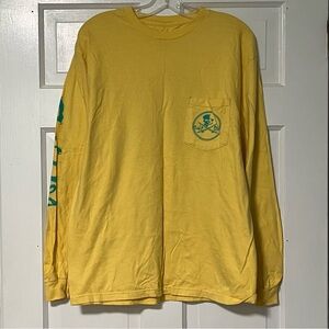 Salt Life Yellow Long Sleeve Tee with Skull Graphic